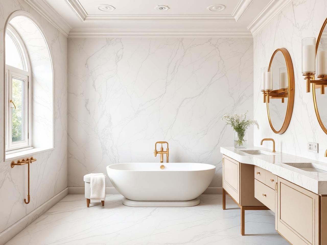 Villa Serene — Marble bath
