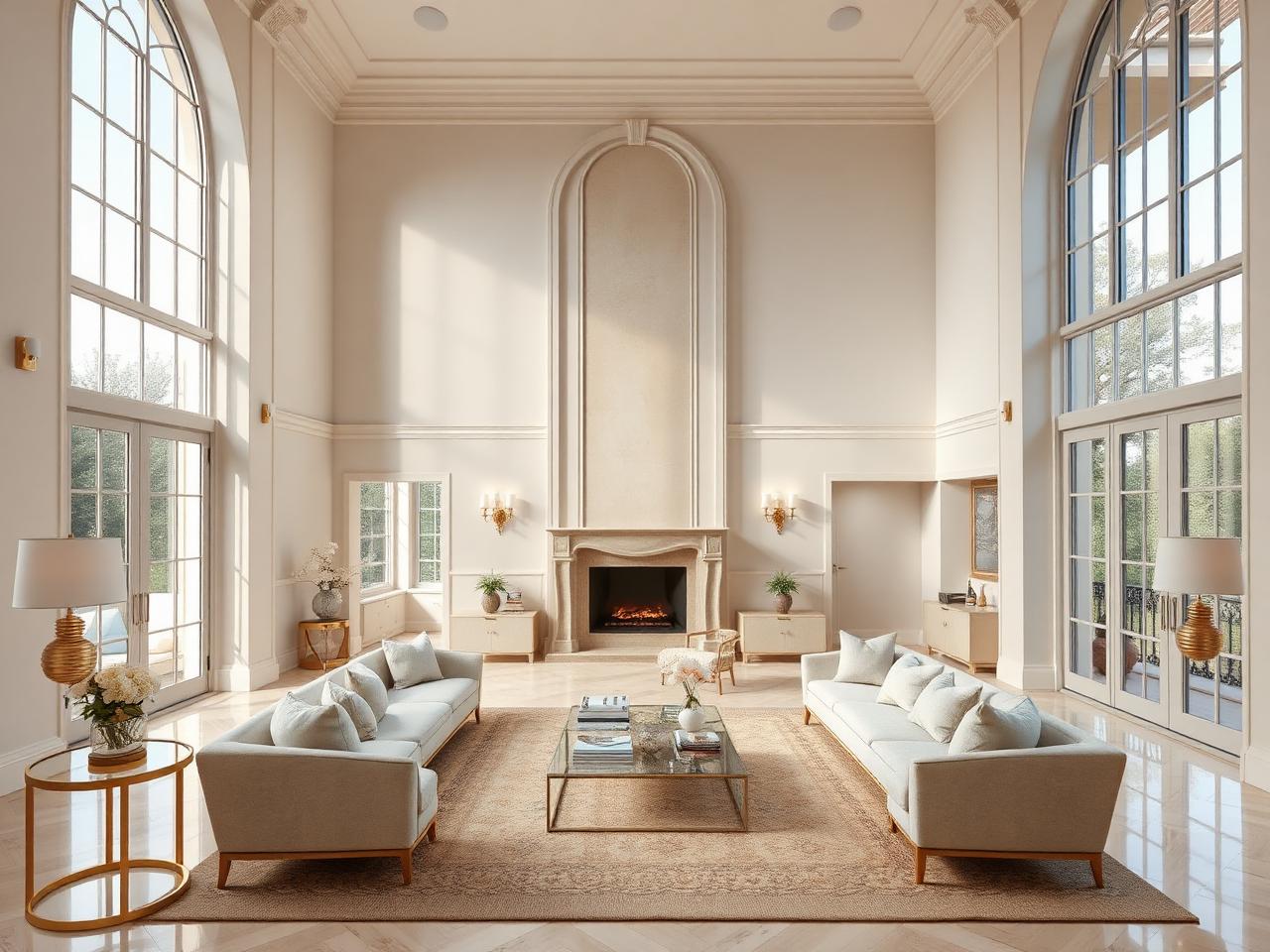Villa Serene — Double height living
