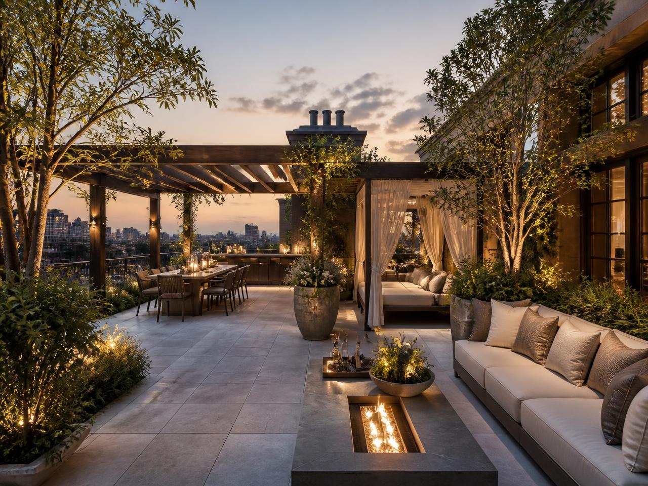 The Cornerstone — G+4 — Terrace garden